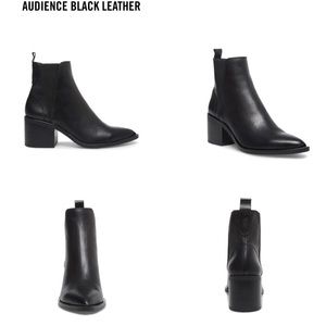 ✨Steve Madden AUDIENCE Booties (black leather)6.5✨